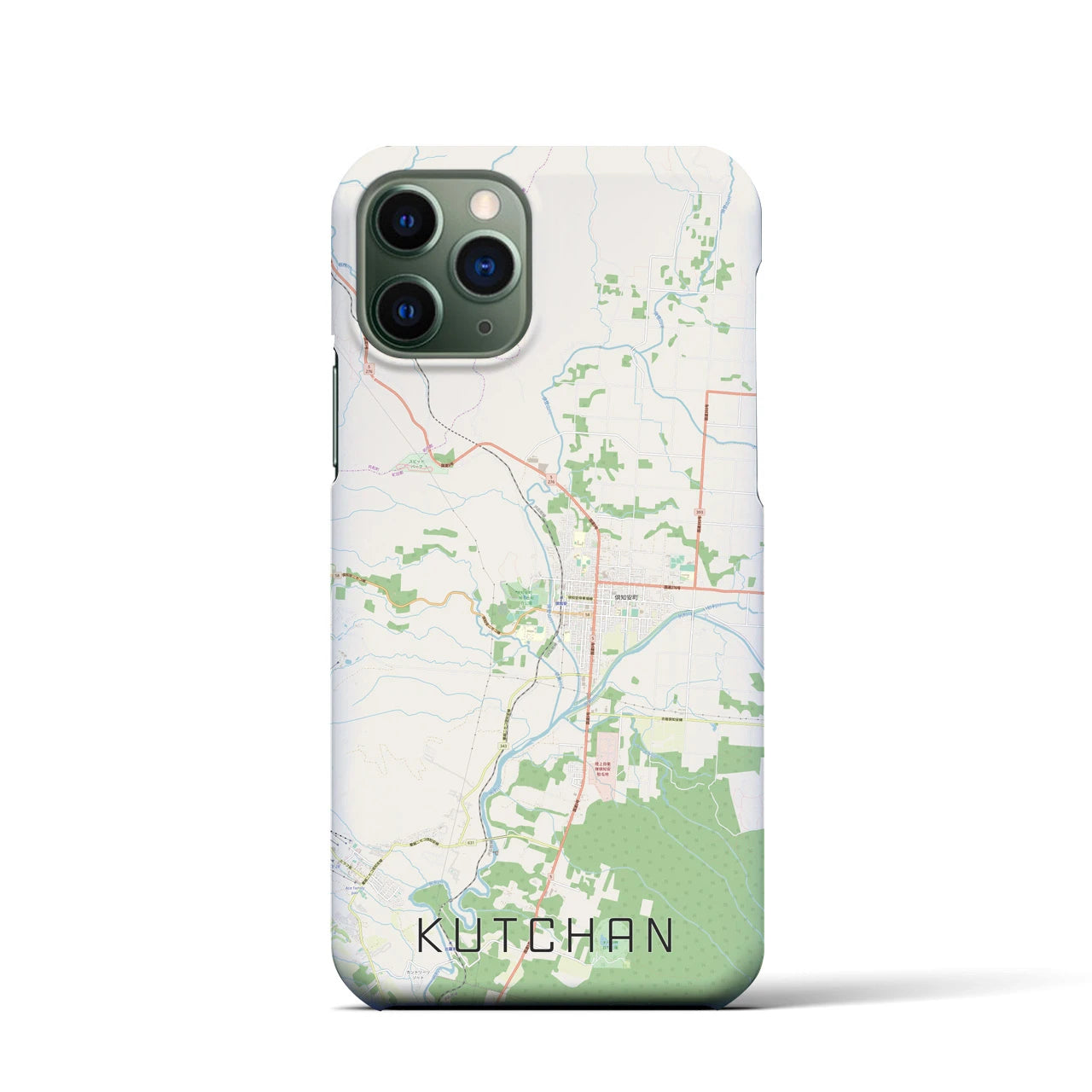 【倶知安(北海道)】地図柄iPhoneケース(バックカバータイプ)