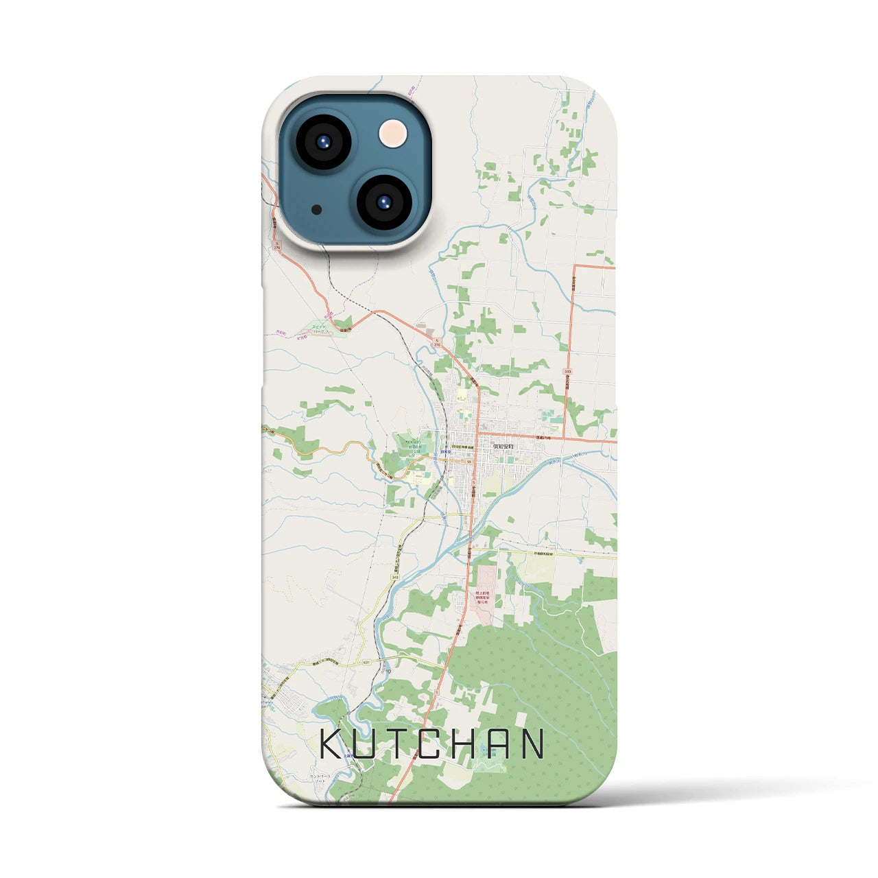 【倶知安(北海道)】地図柄iPhoneケース(バックカバータイプ)