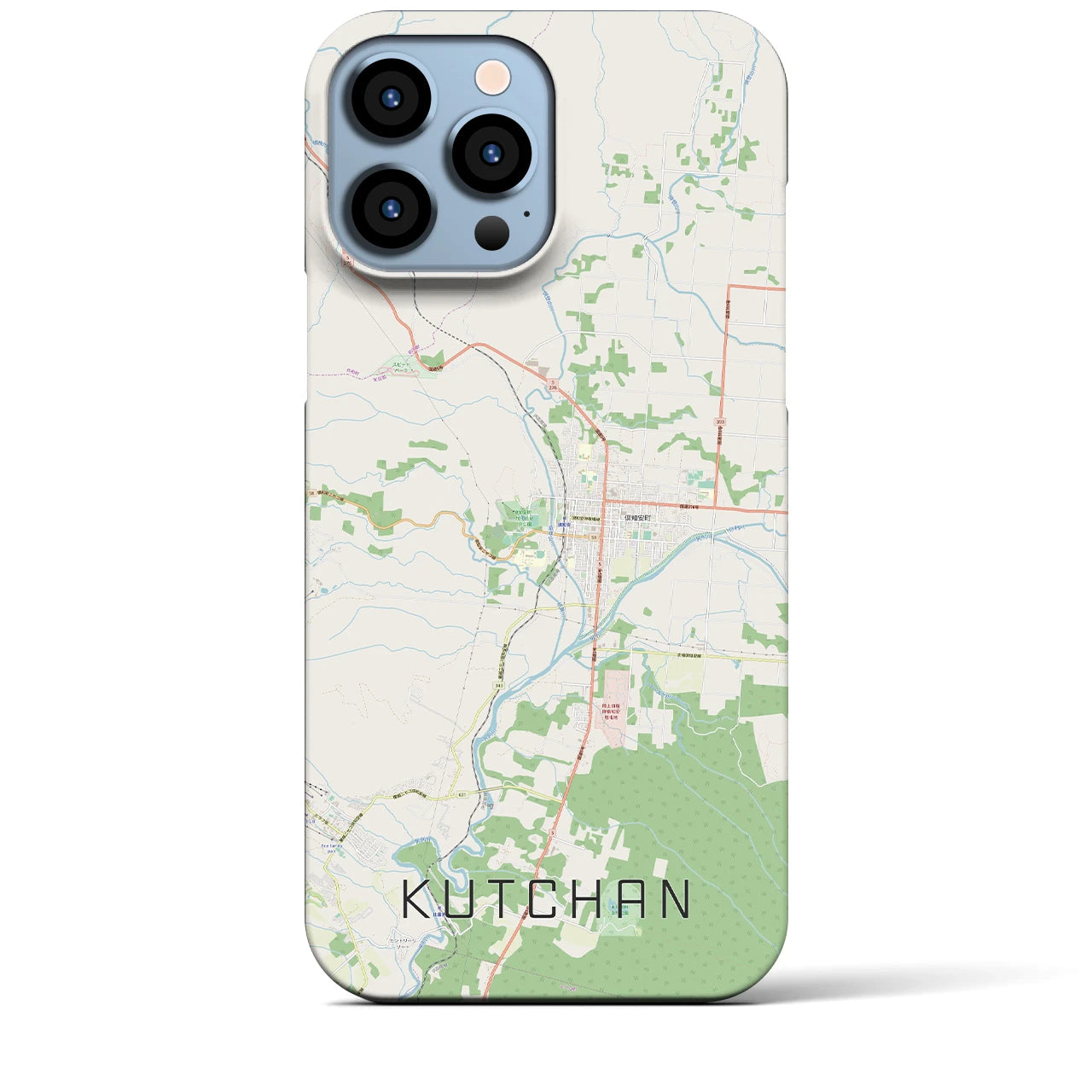 【倶知安(北海道)】地図柄iPhoneケース(バックカバータイプ)
