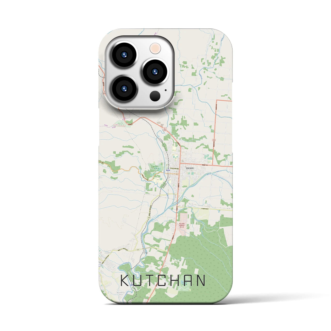 【倶知安(北海道)】地図柄iPhoneケース(バックカバータイプ)