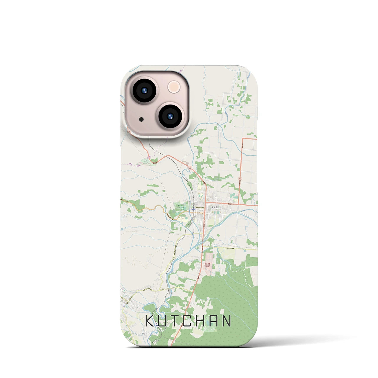 【倶知安(北海道)】地図柄iPhoneケース(バックカバータイプ)