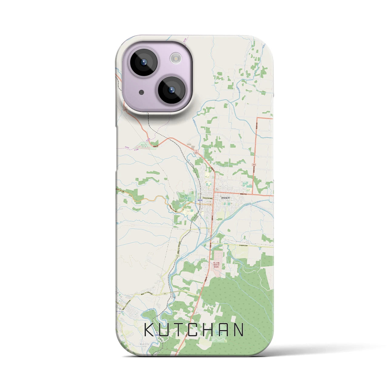 【倶知安(北海道)】地図柄iPhoneケース(バックカバータイプ)