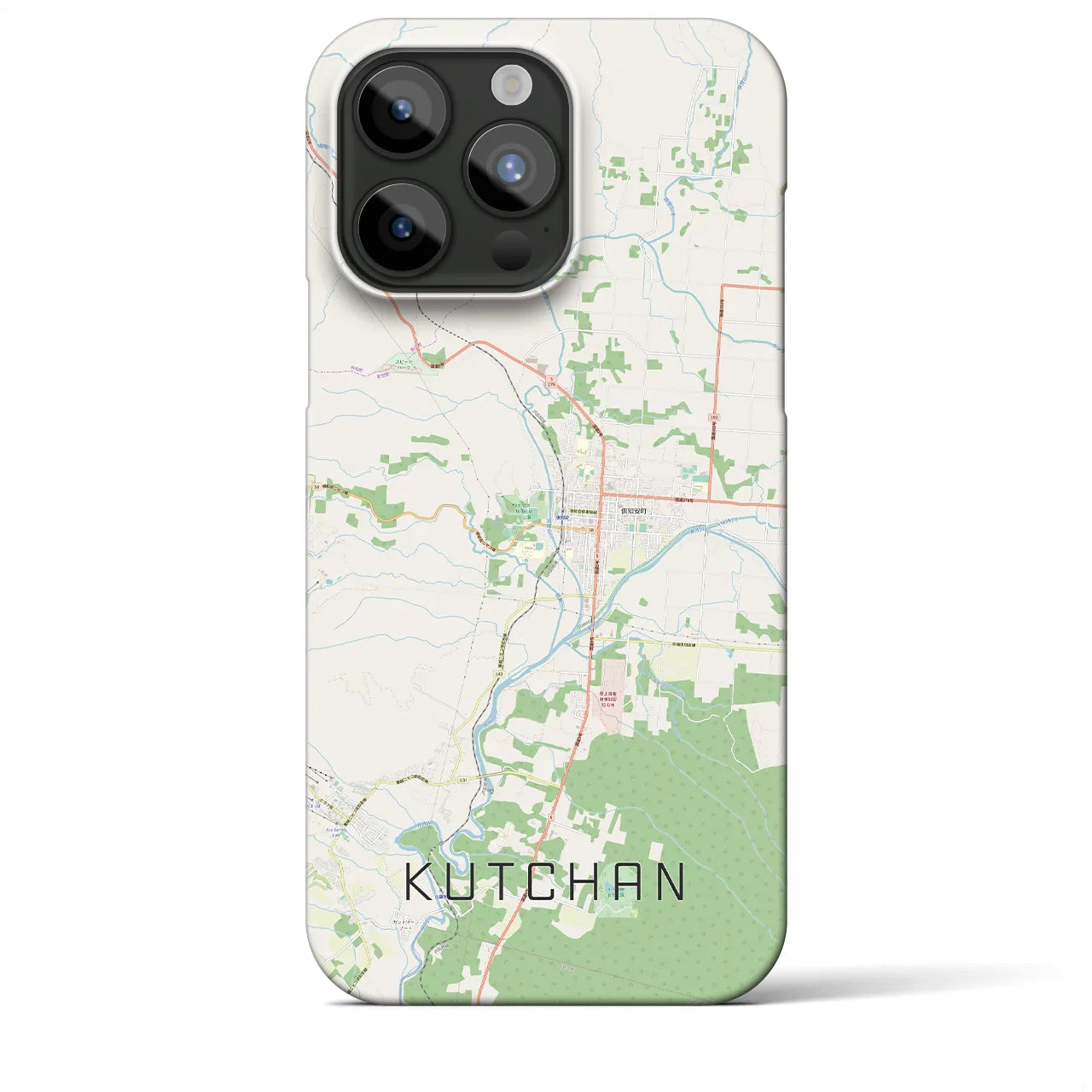 【倶知安(北海道)】地図柄iPhoneケース(バックカバータイプ)