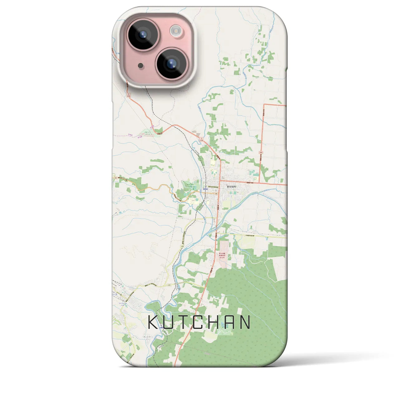 【倶知安(北海道)】地図柄iPhoneケース(バックカバータイプ)