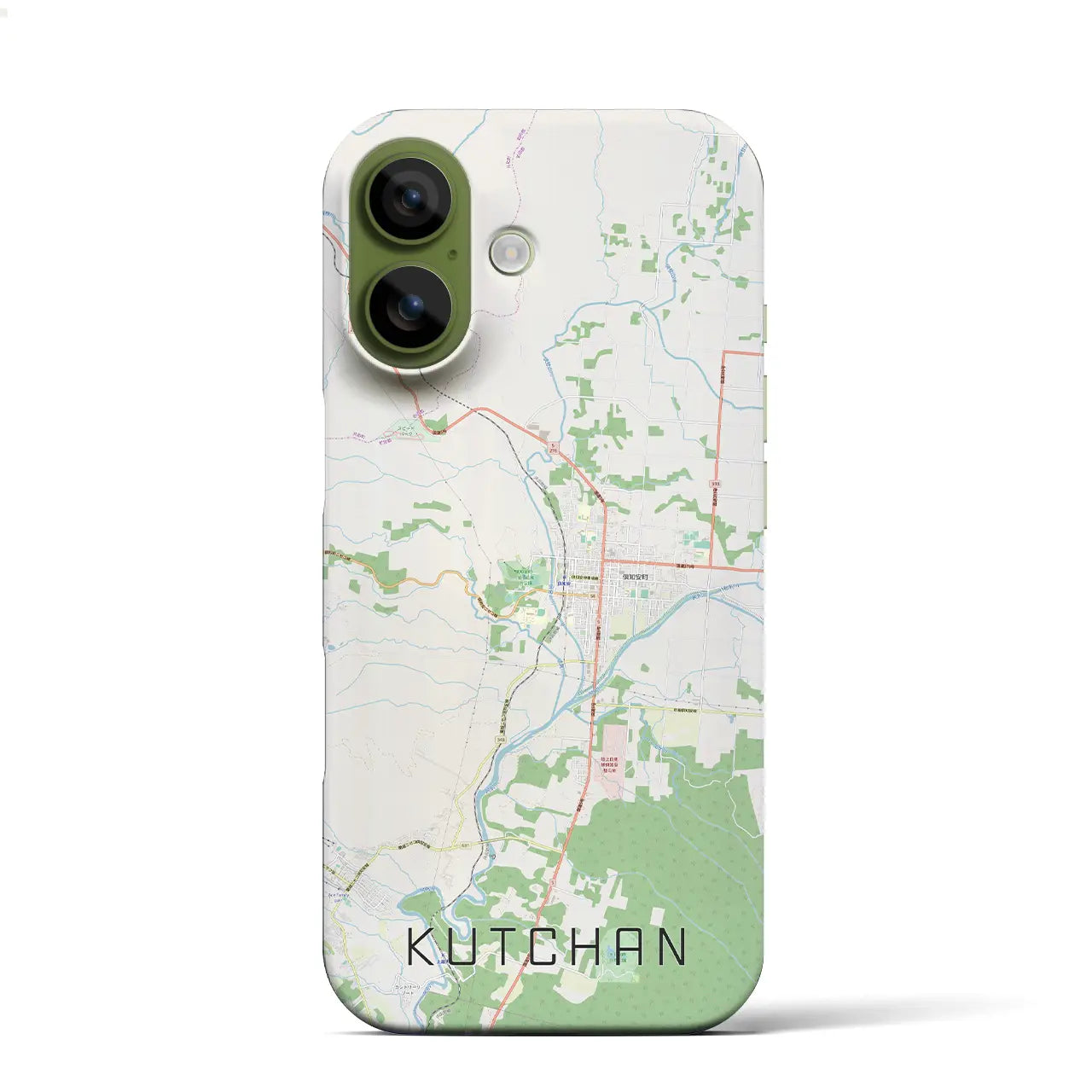 【倶知安(北海道)】地図柄iPhoneケース(バックカバータイプ)