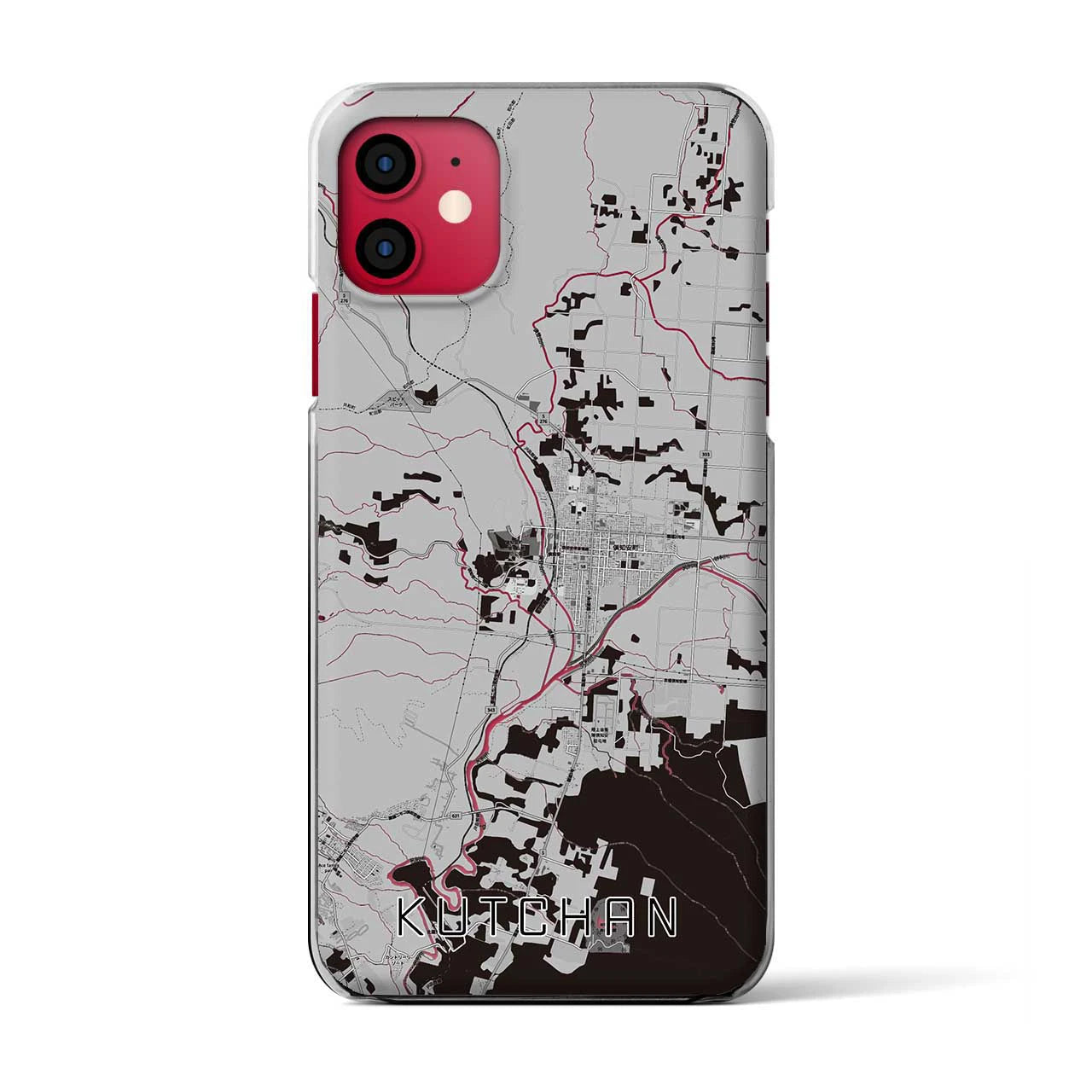【倶知安(北海道)】地図柄iPhoneケース(クリアタイプ)