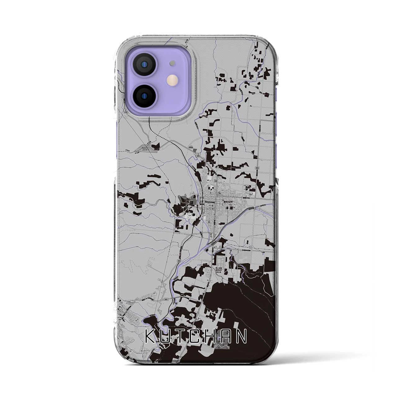 【倶知安(北海道)】地図柄iPhoneケース(クリアタイプ)