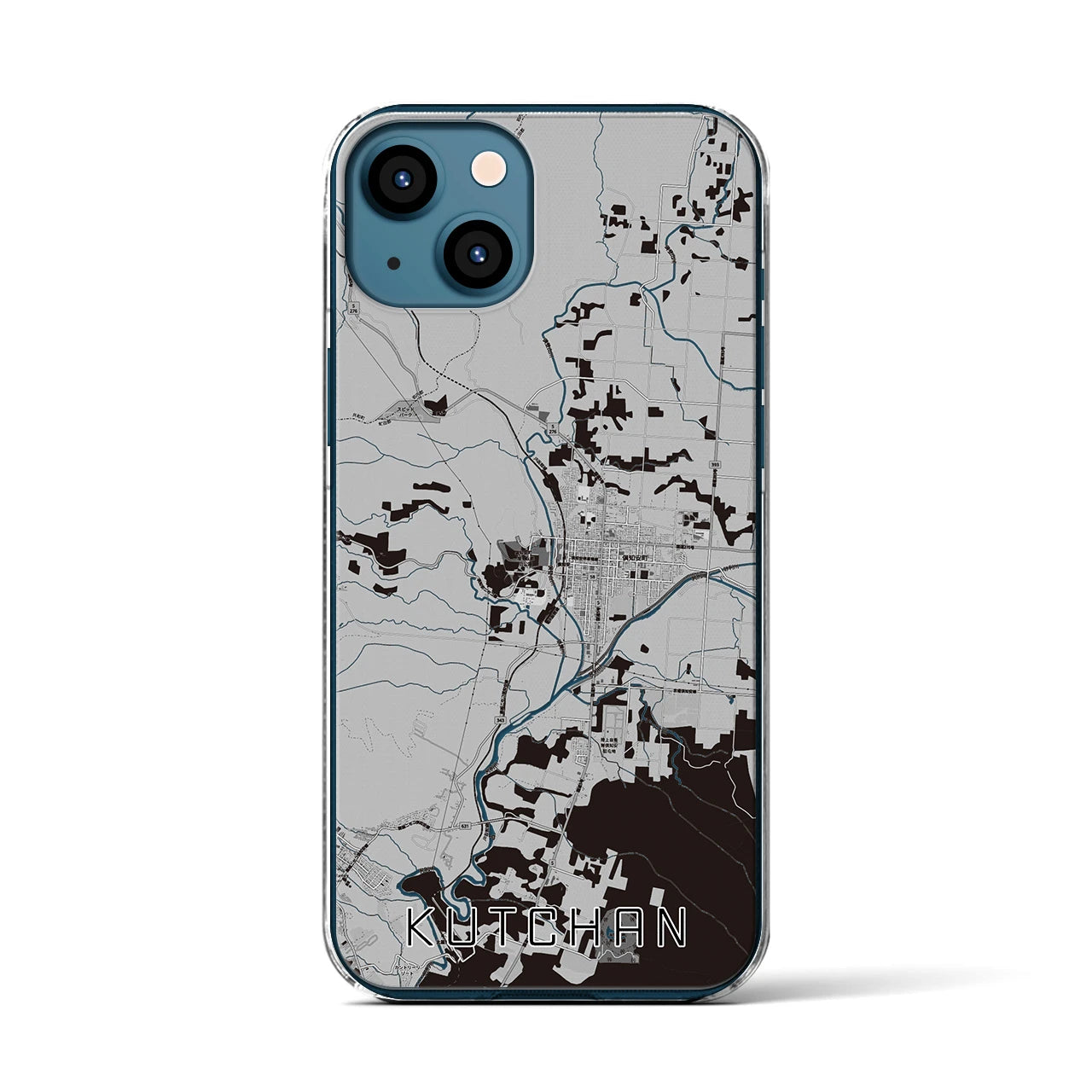 【倶知安(北海道)】地図柄iPhoneケース(クリアタイプ)