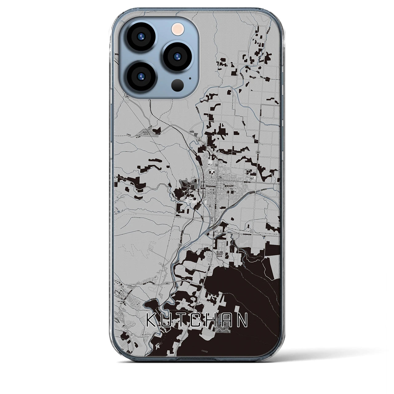 【倶知安(北海道)】地図柄iPhoneケース(クリアタイプ)