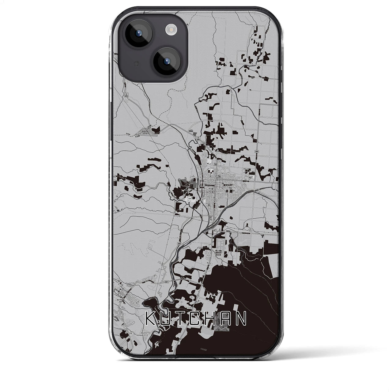 【倶知安(北海道)】地図柄iPhoneケース(クリアタイプ)