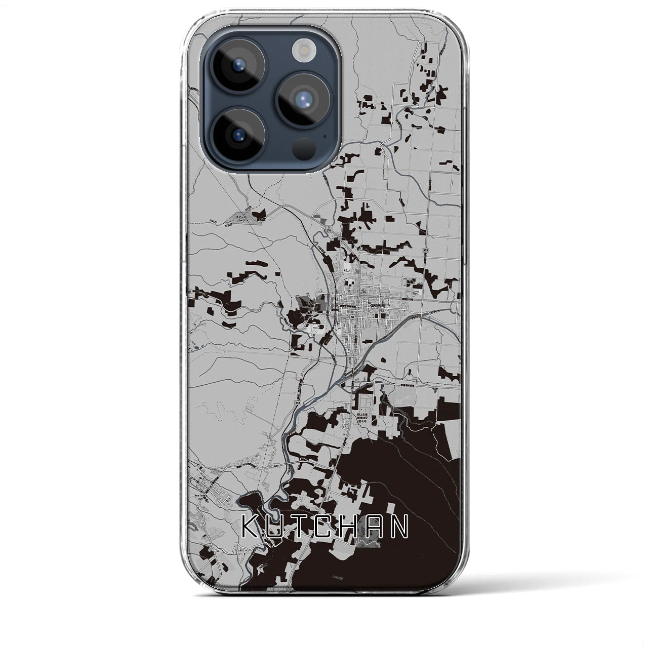 【倶知安(北海道)】地図柄iPhoneケース(クリアタイプ)