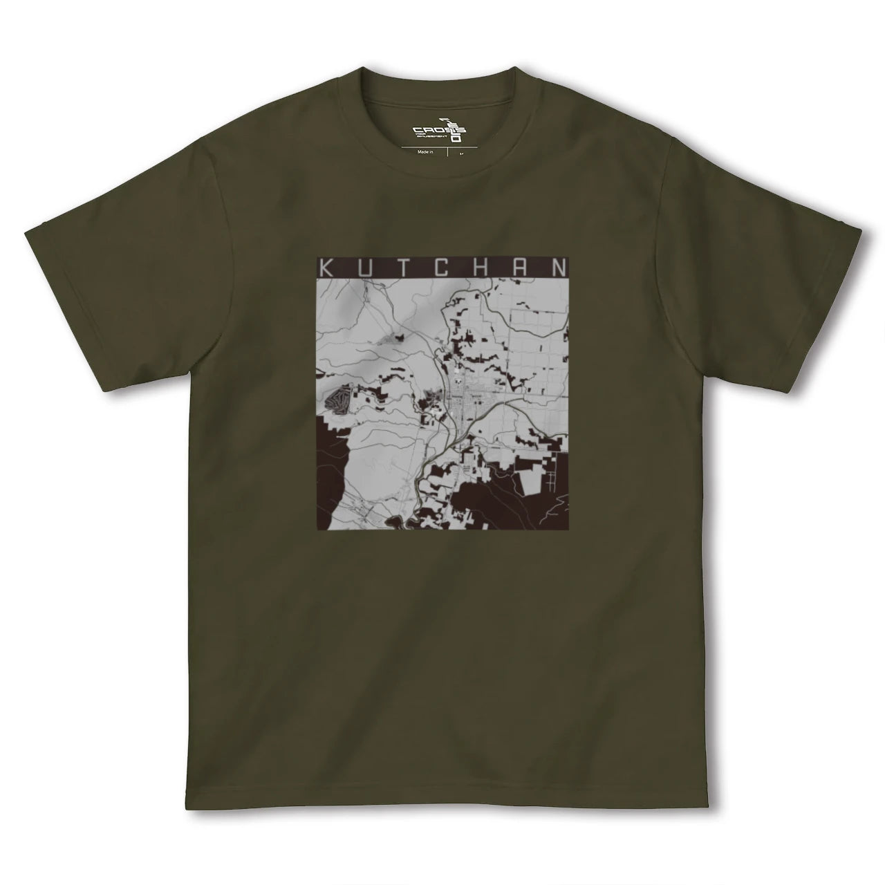 【倶知安(北海道)】地図柄ヘビーウェイトTシャツ