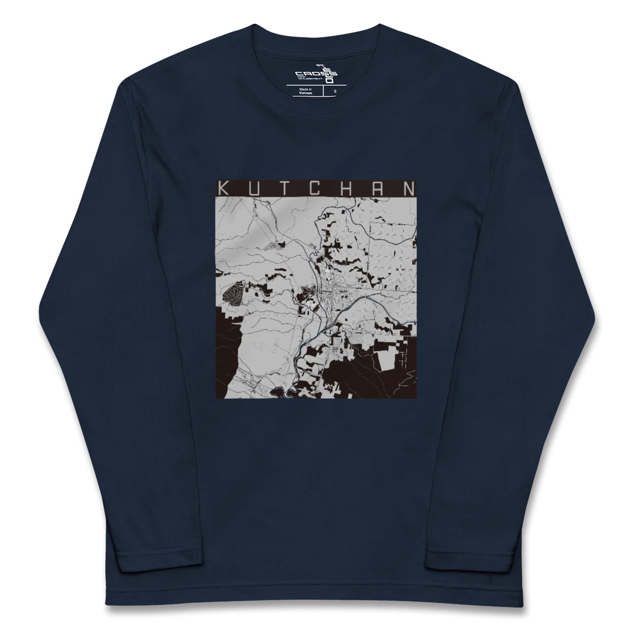 【倶知安(北海道)】地図柄ロングスリーブTシャツ