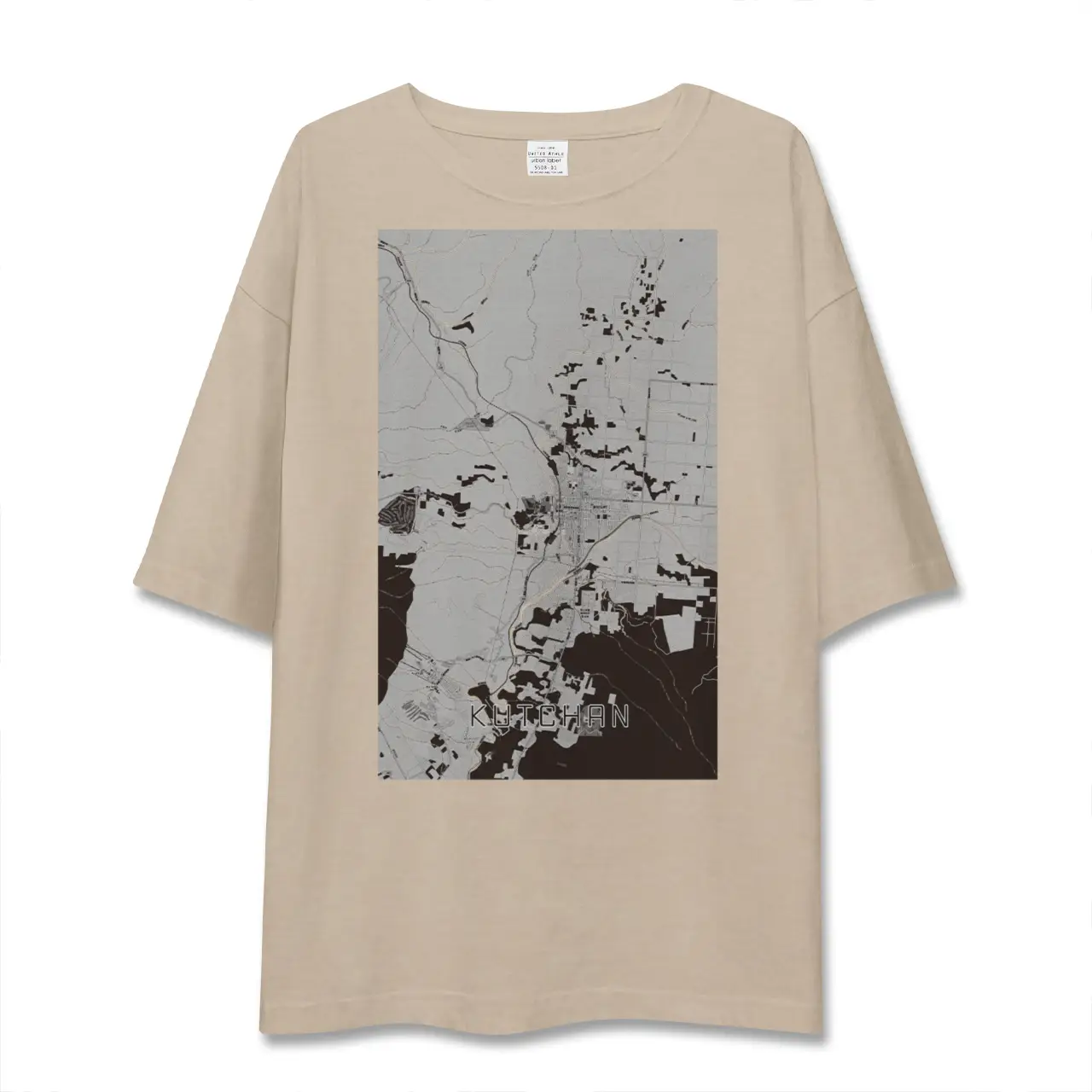 【倶知安(北海道)】地図柄ビッグシルエットTシャツ