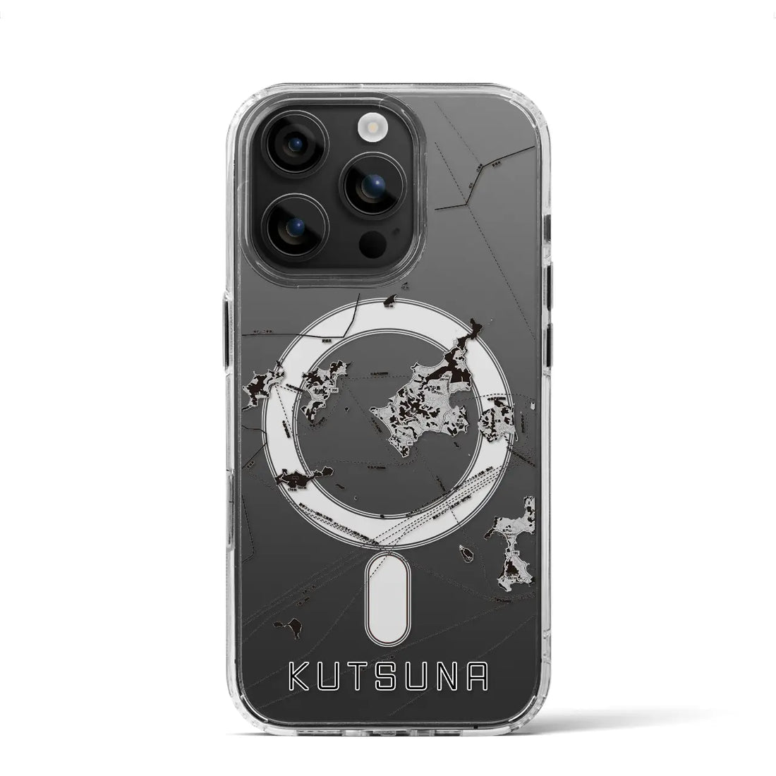 【忽那(愛媛県)】地図柄iPhoneケース(MagSafeタイプ)