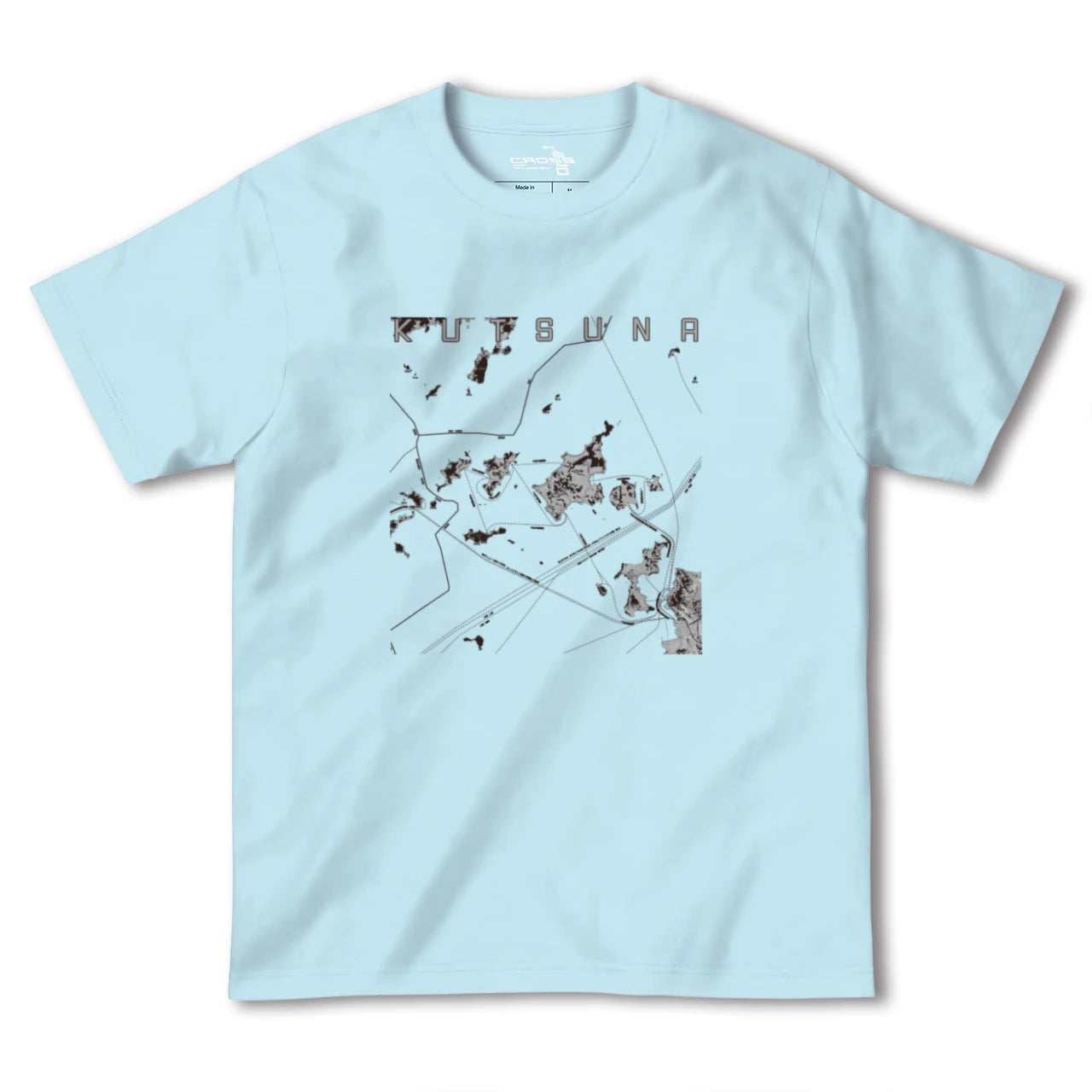 【忽那(愛媛県)】地図柄ヘビーウェイトTシャツ