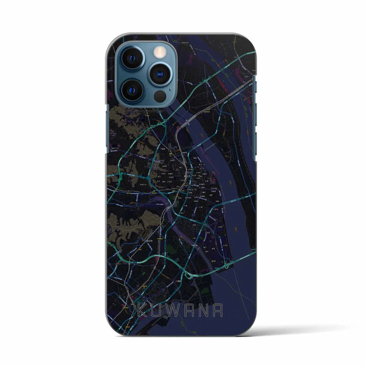 【桑名(三重県)】地図柄iPhoneケース(バックカバータイプ)