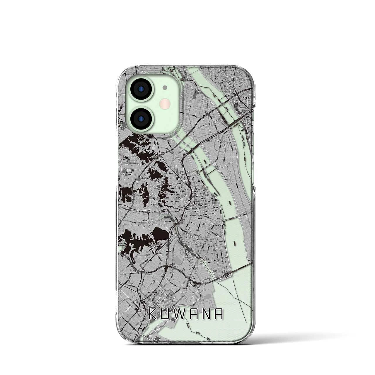 【桑名(三重県)】地図柄iPhoneケース(クリアタイプ)