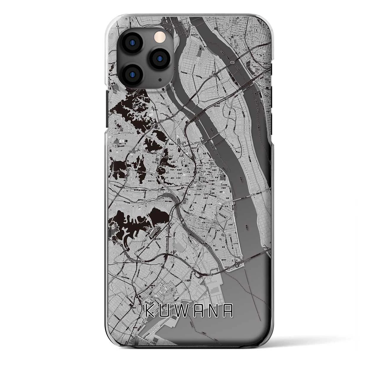 【桑名(三重県)】地図柄iPhoneケース(クリアタイプ)