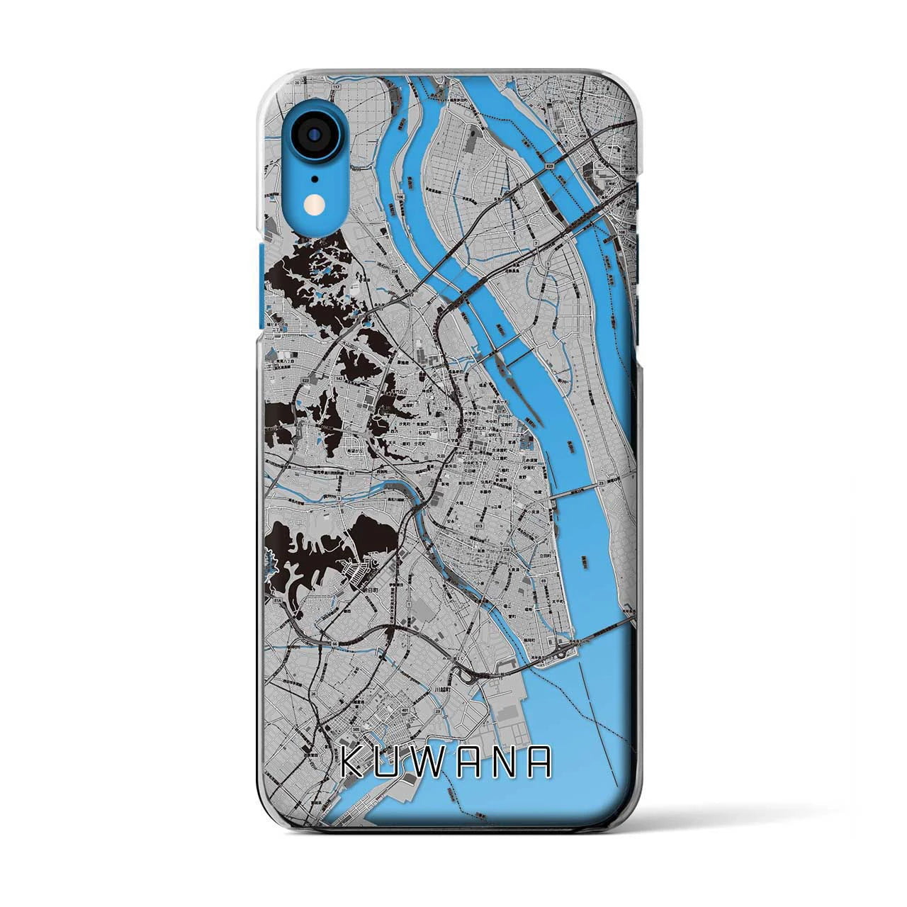 【桑名(三重県)】地図柄iPhoneケース(クリアタイプ)