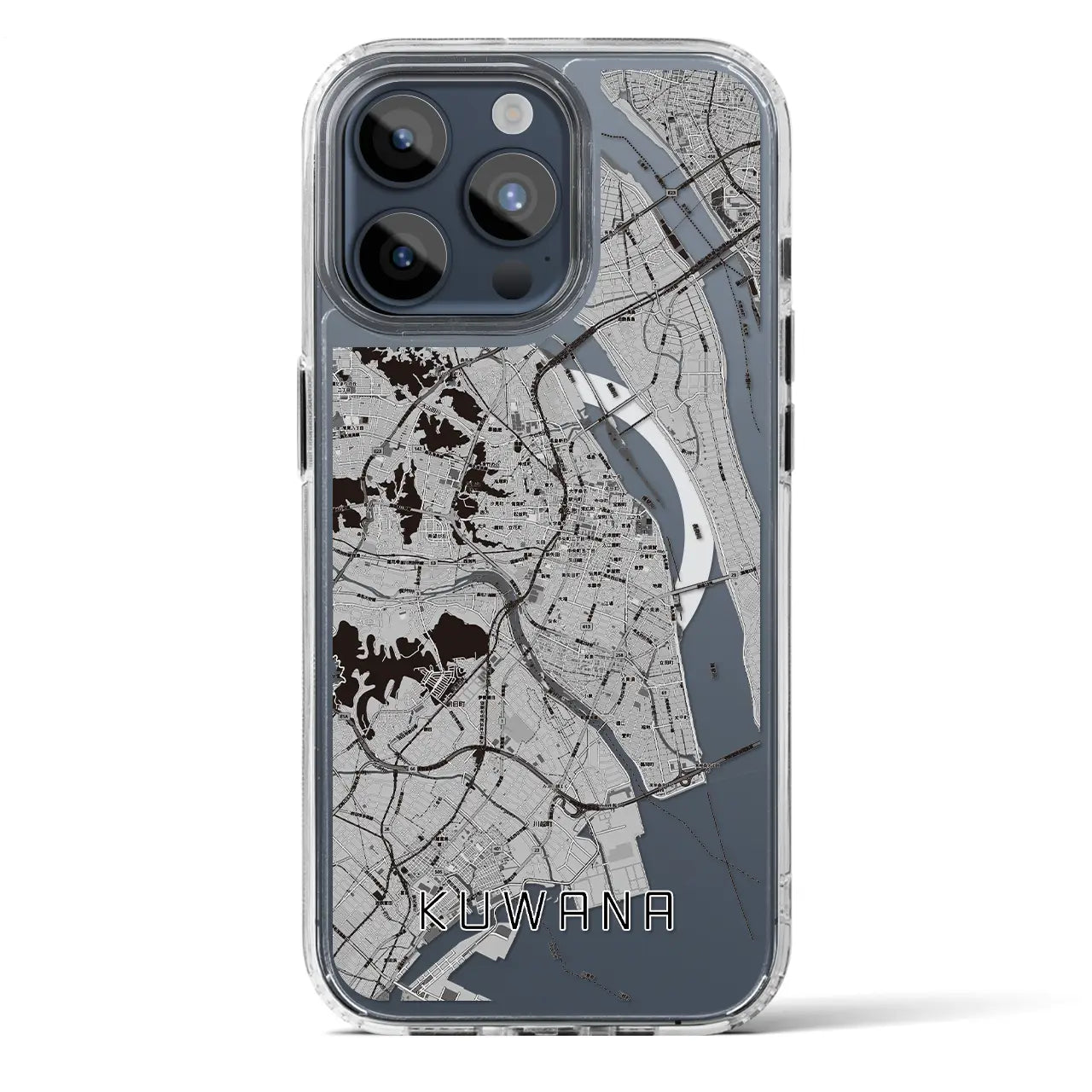 【桑名(三重県)】地図柄iPhoneケース(MagSafeタイプ)