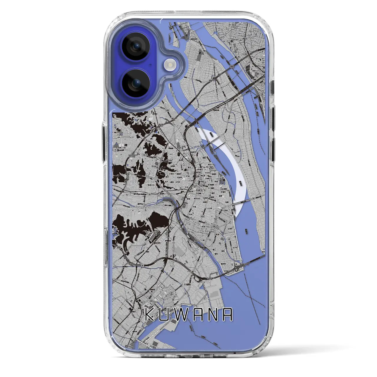 【桑名(三重県)】地図柄iPhoneケース(MagSafeタイプ)