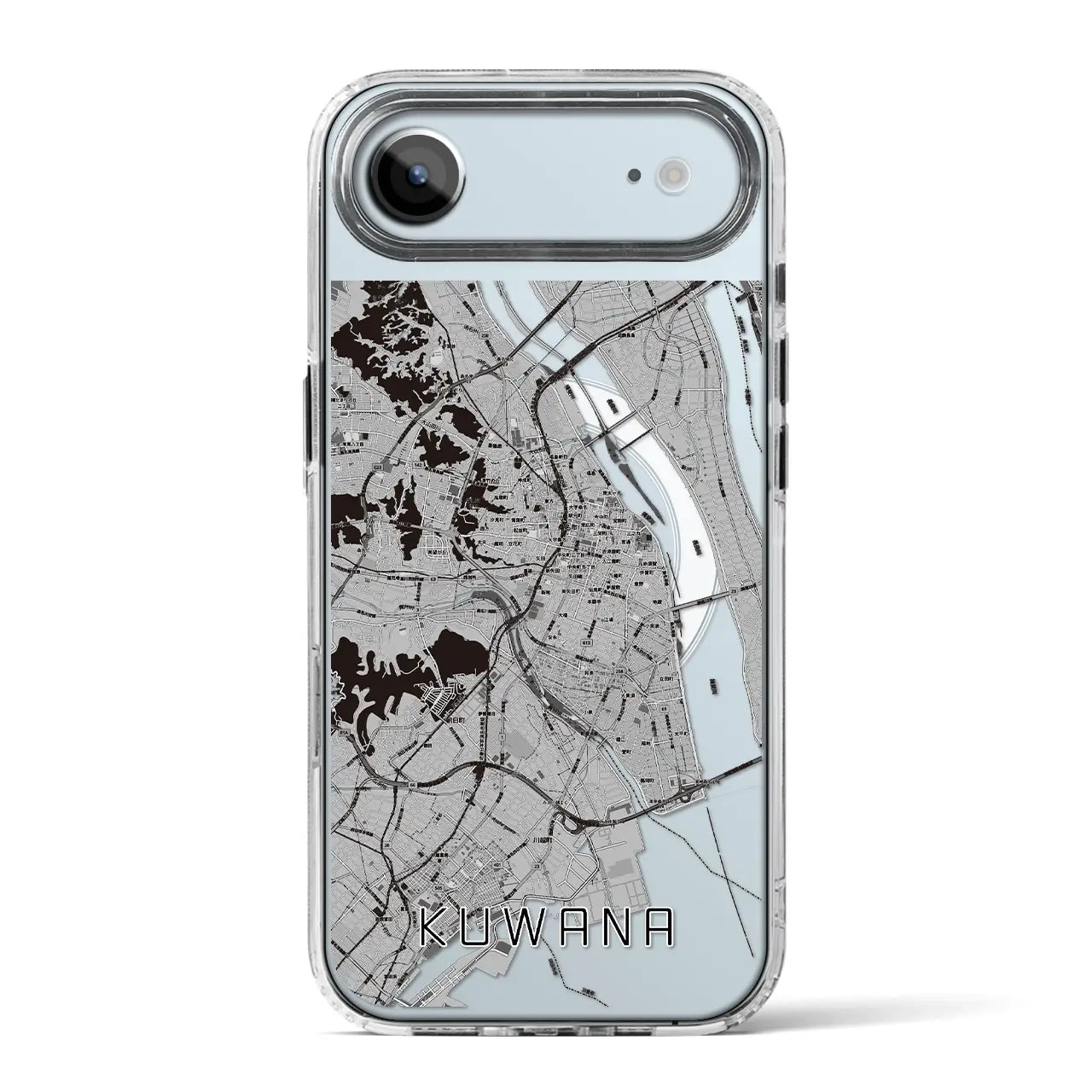 【桑名(三重県)】地図柄iPhoneケース(MagSafeタイプ)