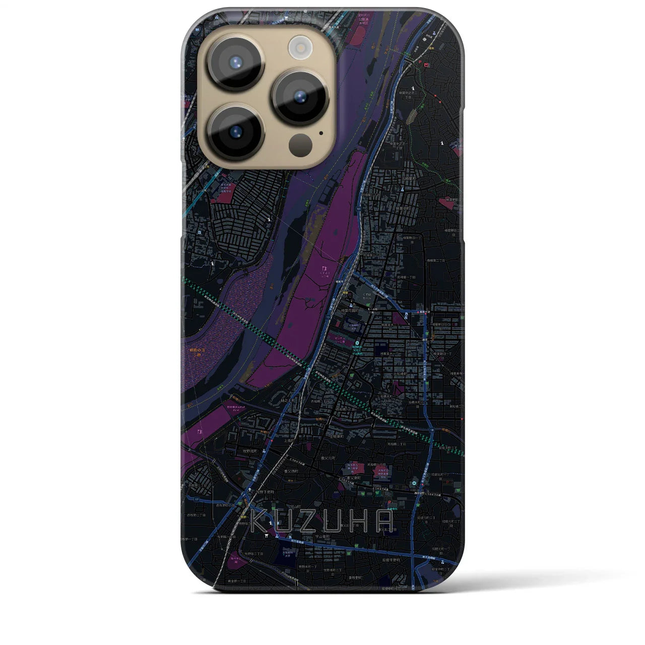 【樟葉(大阪府)】地図柄iPhoneケース(バックカバータイプ)