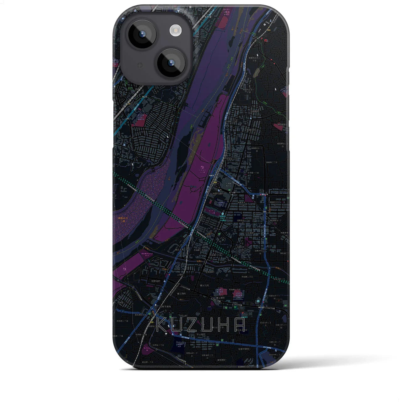 【樟葉(大阪府)】地図柄iPhoneケース(バックカバータイプ)