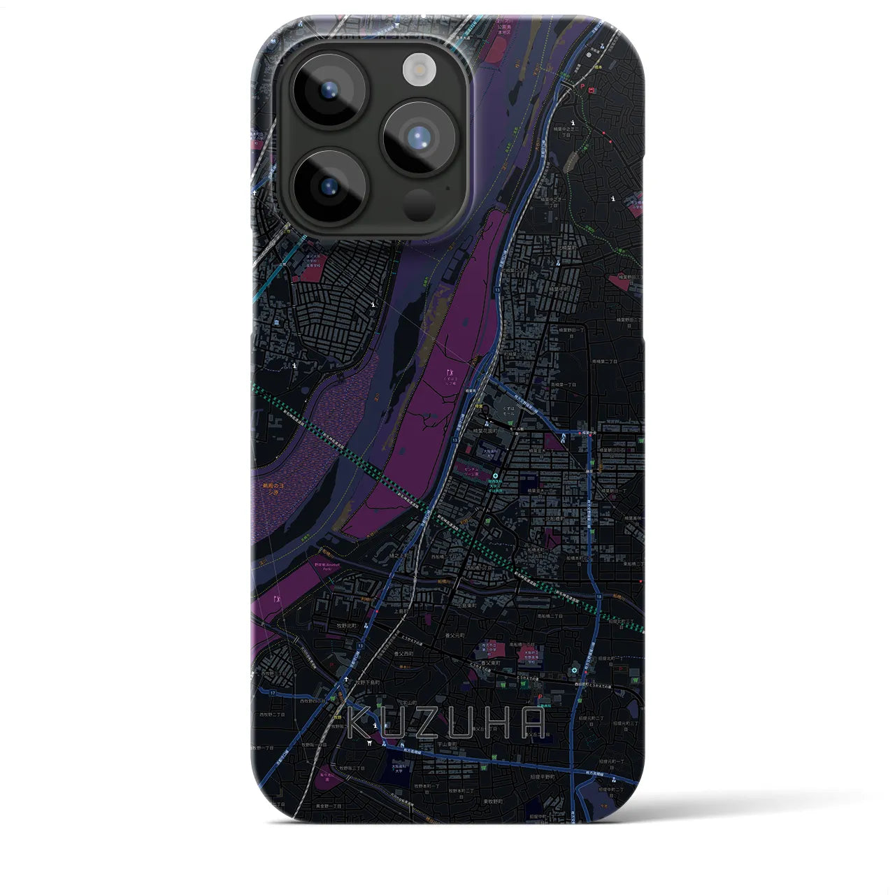 【樟葉(大阪府)】地図柄iPhoneケース(バックカバータイプ)