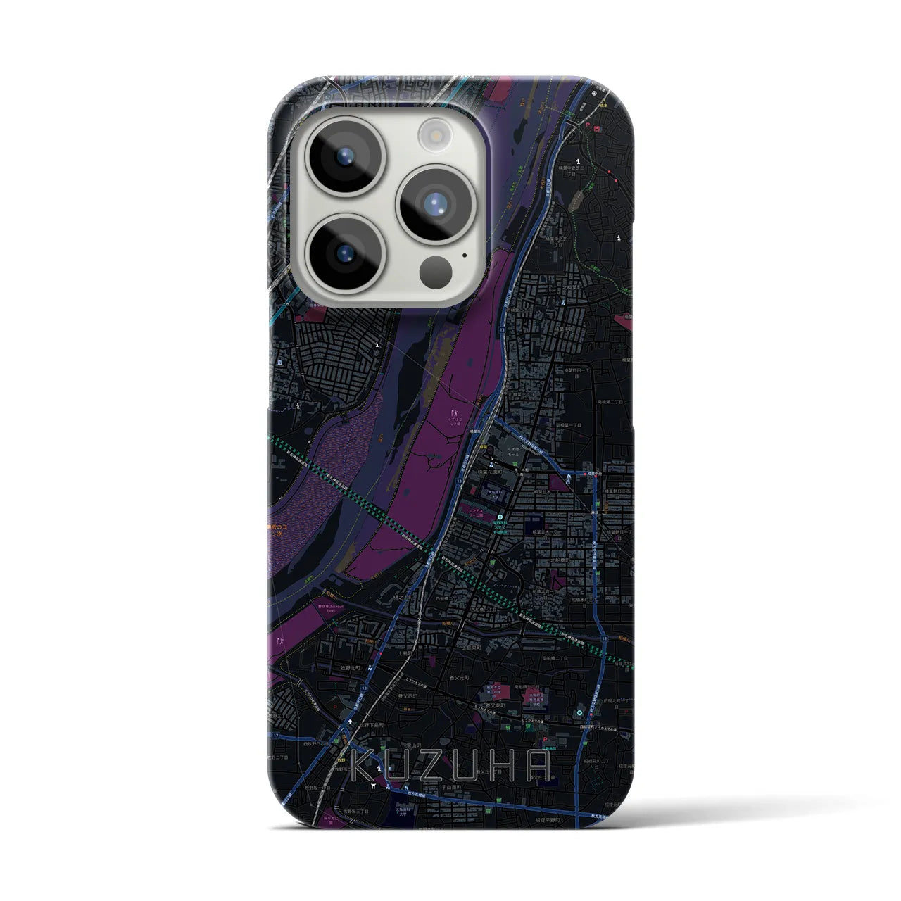 【樟葉(大阪府)】地図柄iPhoneケース(バックカバータイプ)