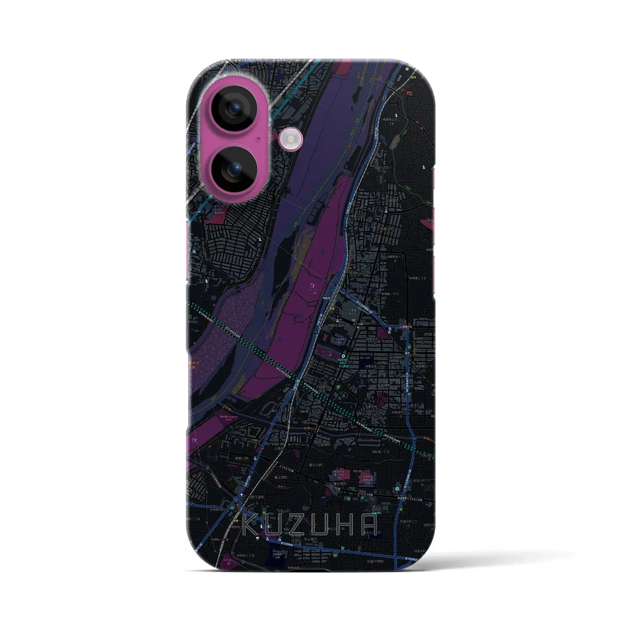 【樟葉(大阪府)】地図柄iPhoneケース(バックカバータイプ)