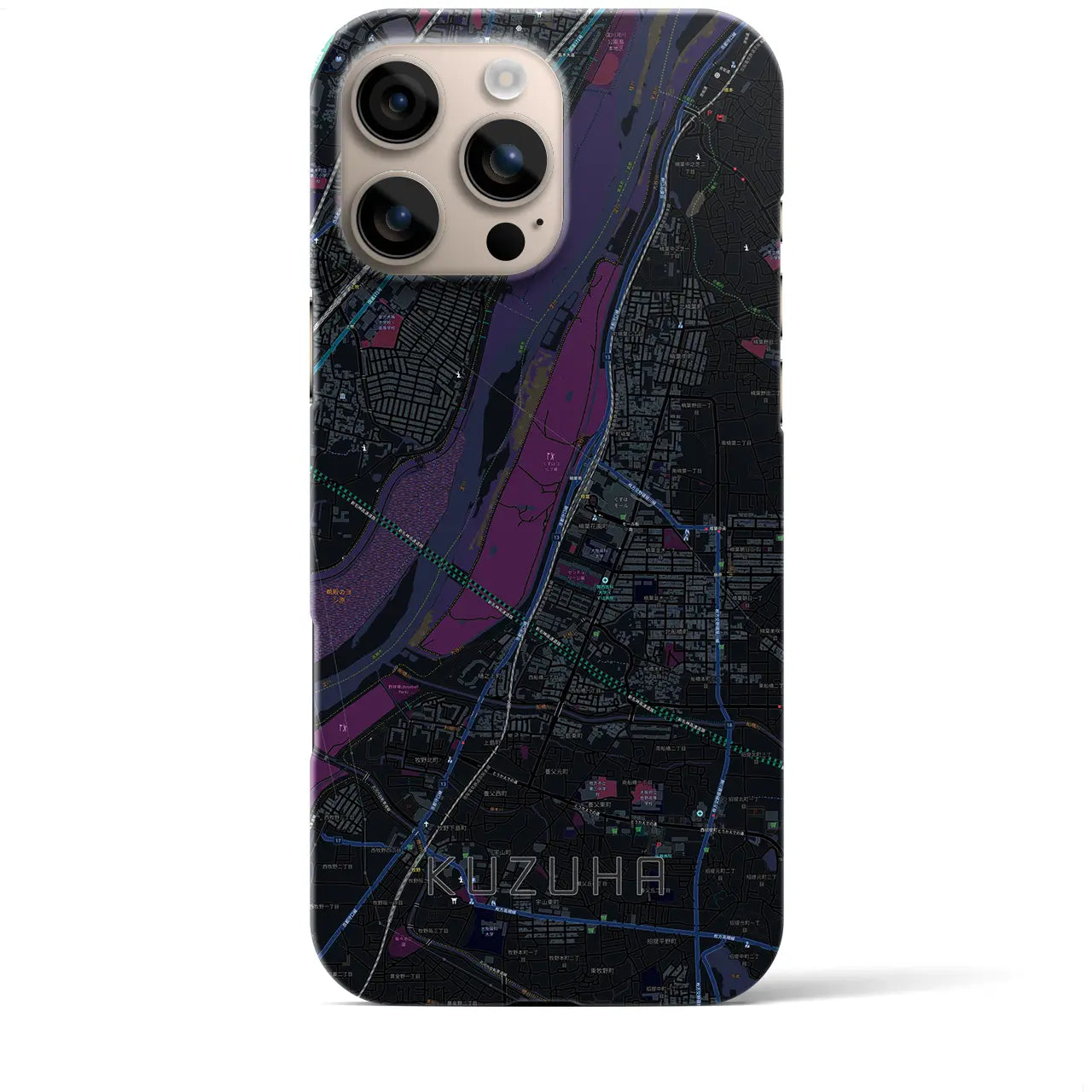 【樟葉(大阪府)】地図柄iPhoneケース(バックカバータイプ)