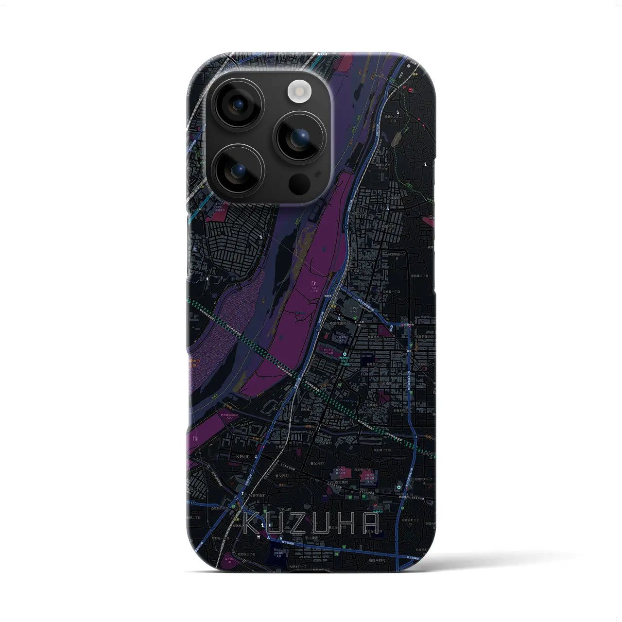 【樟葉(大阪府)】地図柄iPhoneケース(バックカバータイプ)