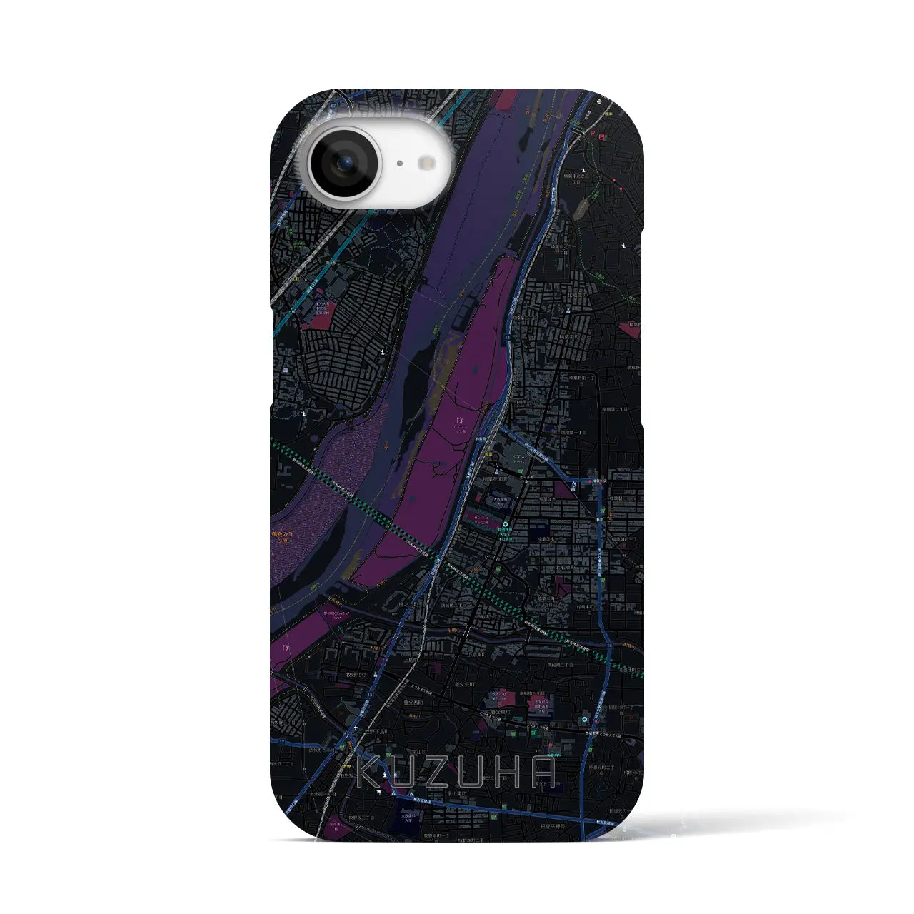 【樟葉(大阪府)】地図柄iPhoneケース(バックカバータイプ)