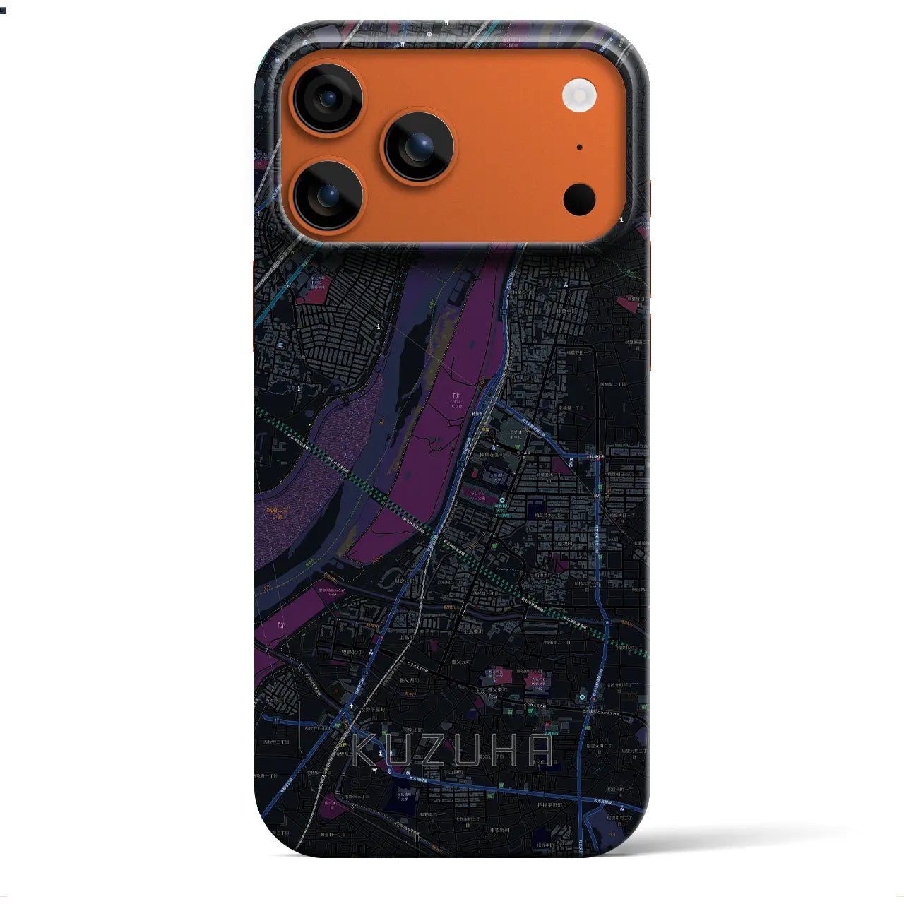 【樟葉(大阪府)】地図柄iPhoneケース(バックカバータイプ)