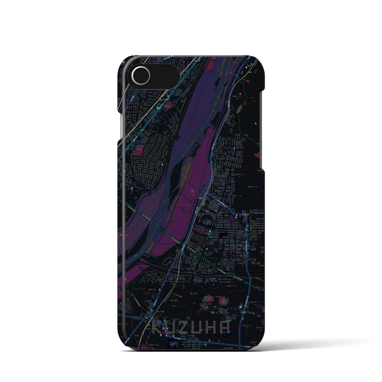 【樟葉(大阪府)】地図柄iPhoneケース(バックカバータイプ)