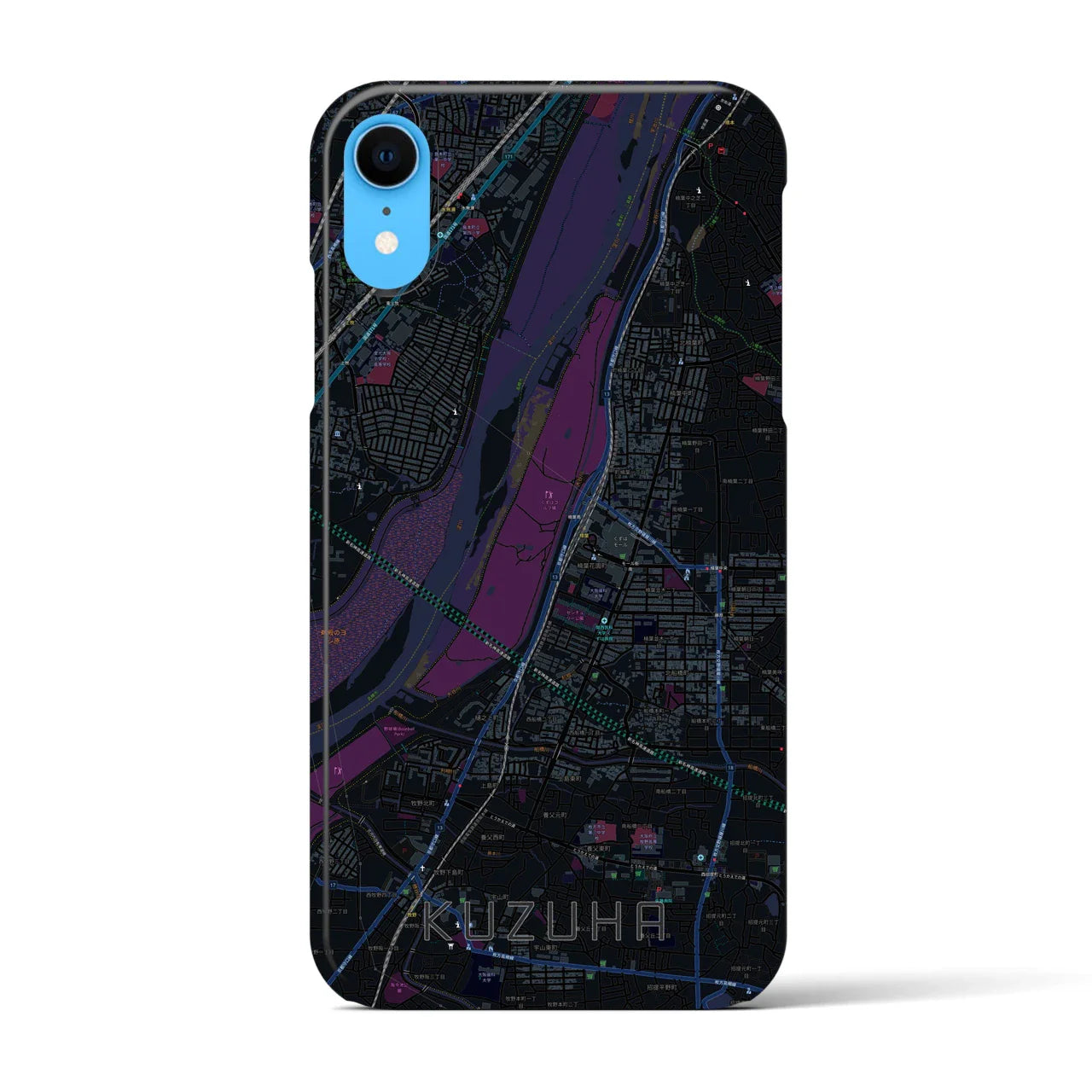 【樟葉(大阪府)】地図柄iPhoneケース(バックカバータイプ)