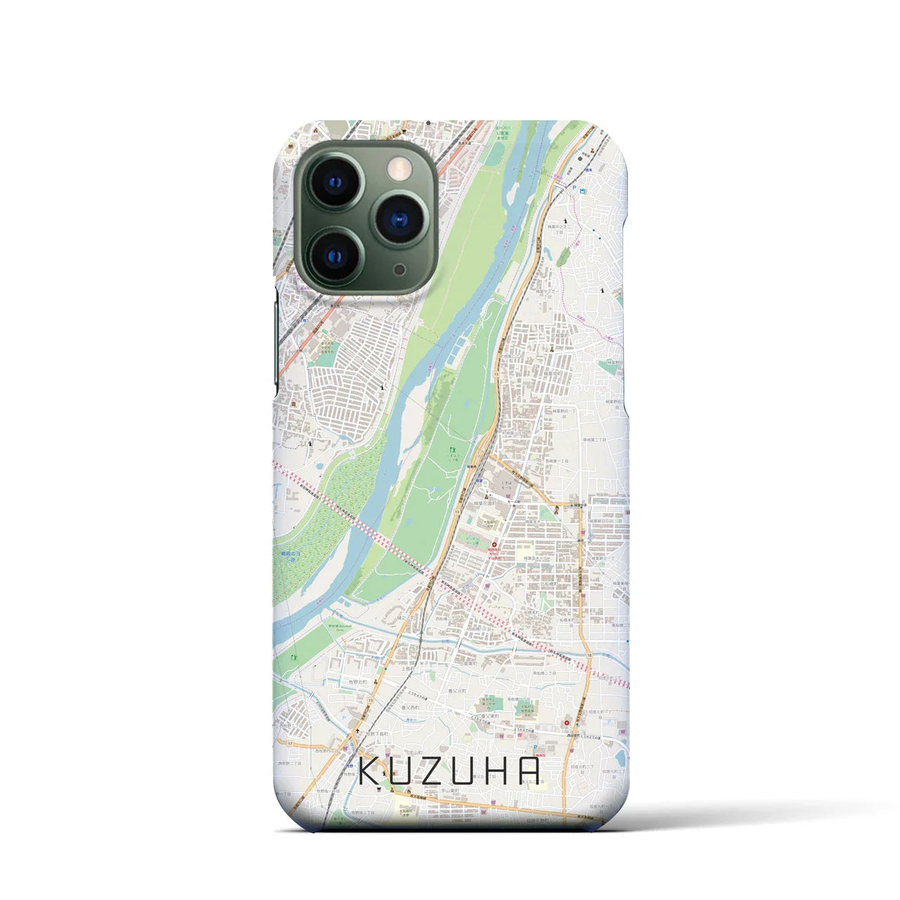 【樟葉(大阪府)】地図柄iPhoneケース(バックカバータイプ)
