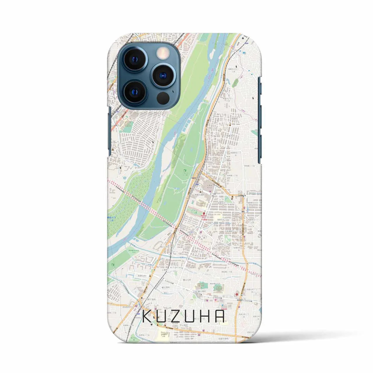【樟葉(大阪府)】地図柄iPhoneケース(バックカバータイプ)