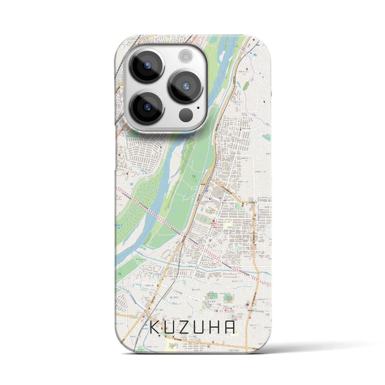【樟葉(大阪府)】地図柄iPhoneケース(バックカバータイプ)