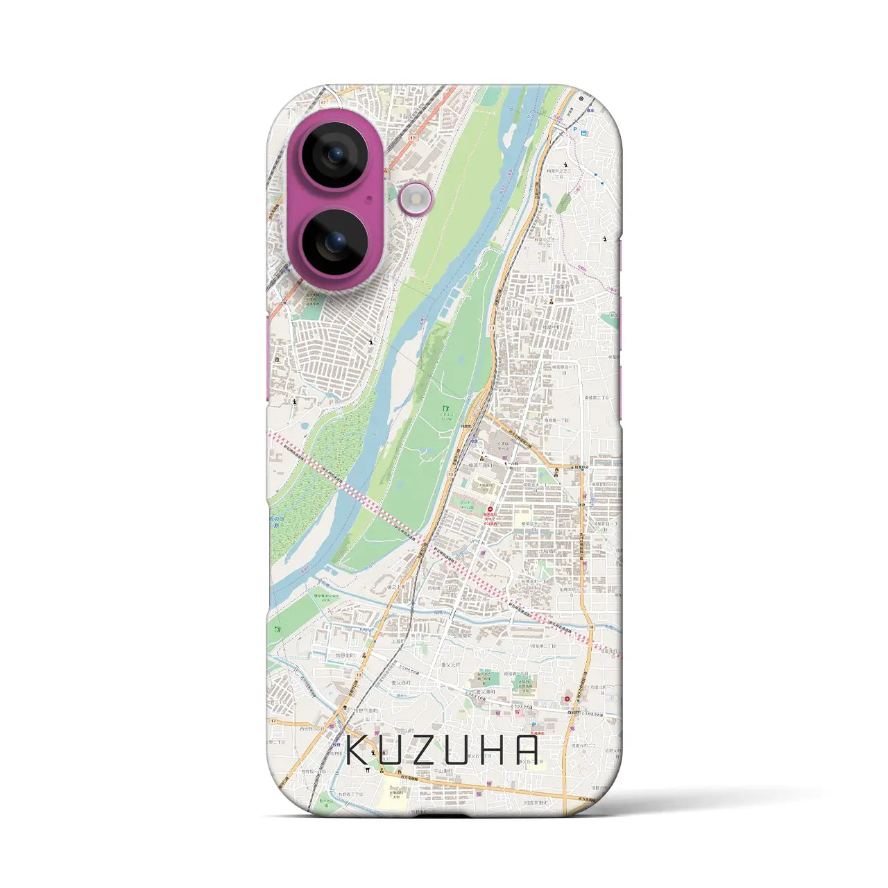 【樟葉(大阪府)】地図柄iPhoneケース(バックカバータイプ)