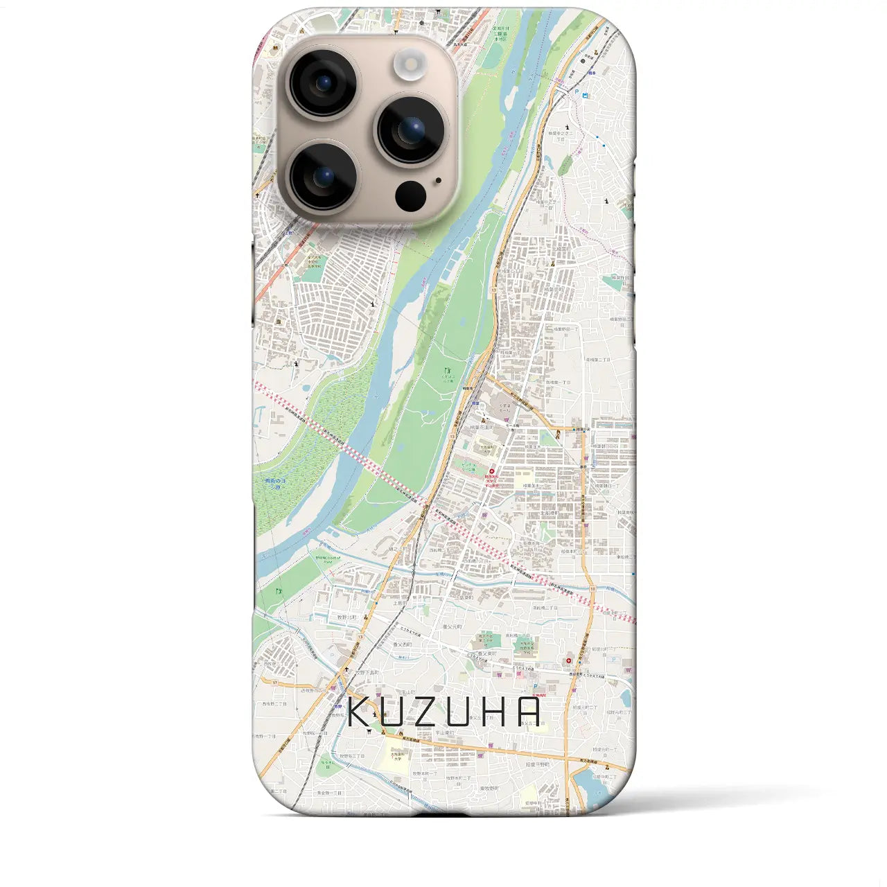 【樟葉(大阪府)】地図柄iPhoneケース(バックカバータイプ)