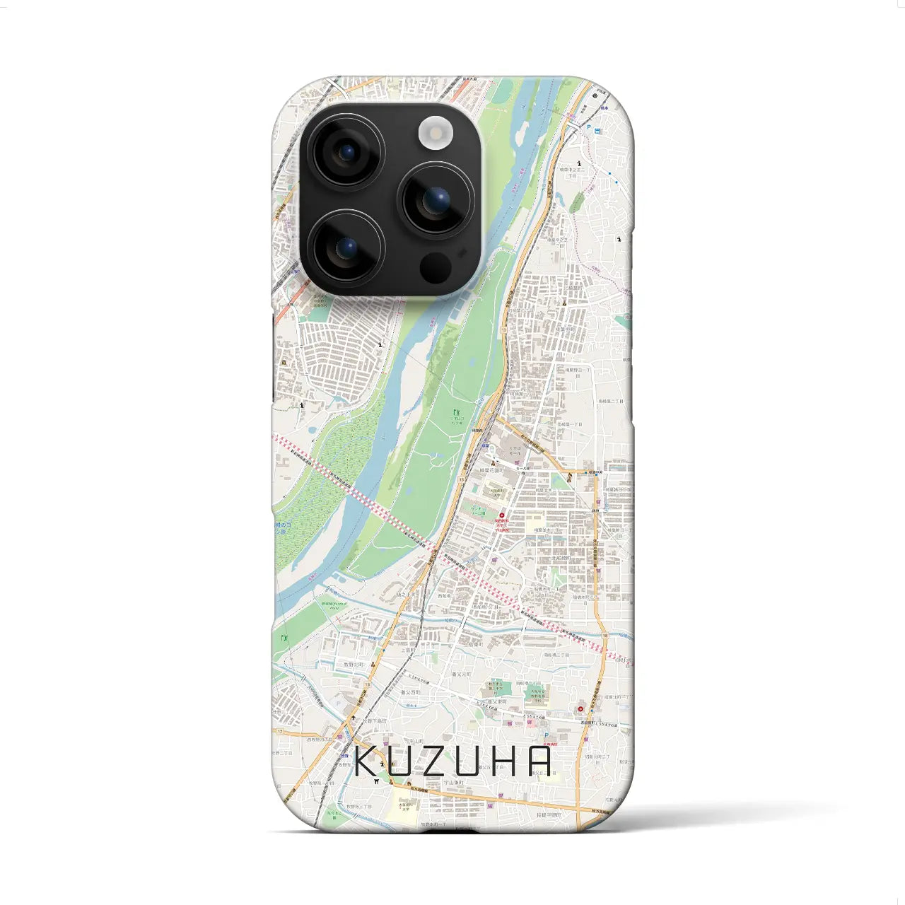 【樟葉(大阪府)】地図柄iPhoneケース(バックカバータイプ)