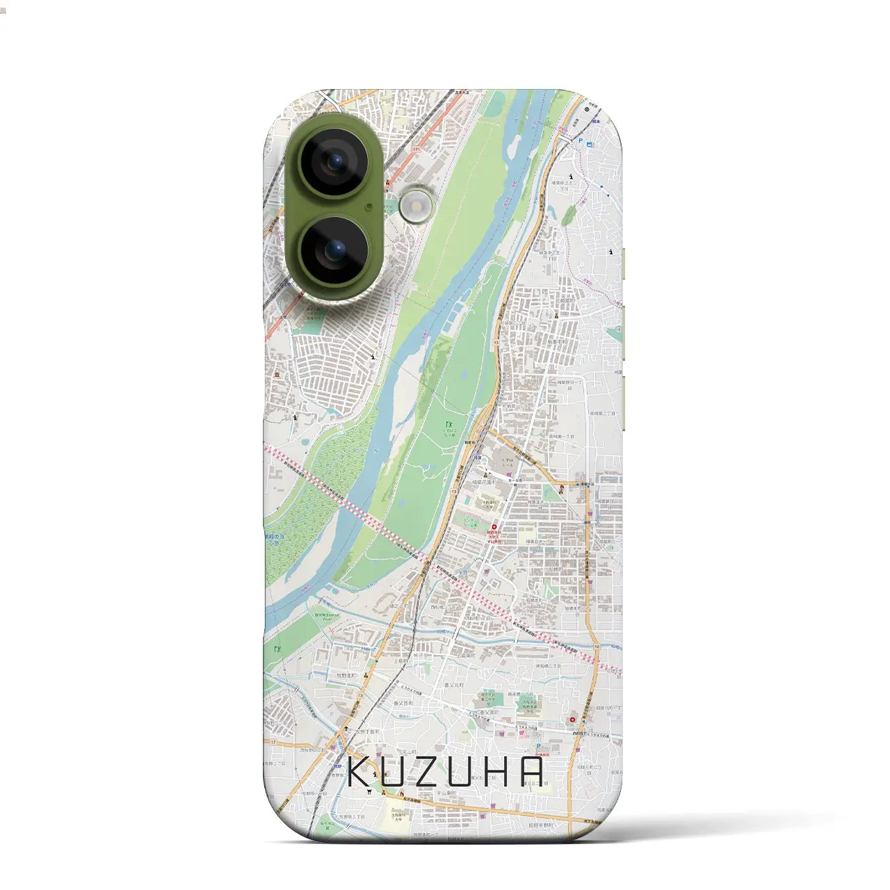 【樟葉(大阪府)】地図柄iPhoneケース(バックカバータイプ)