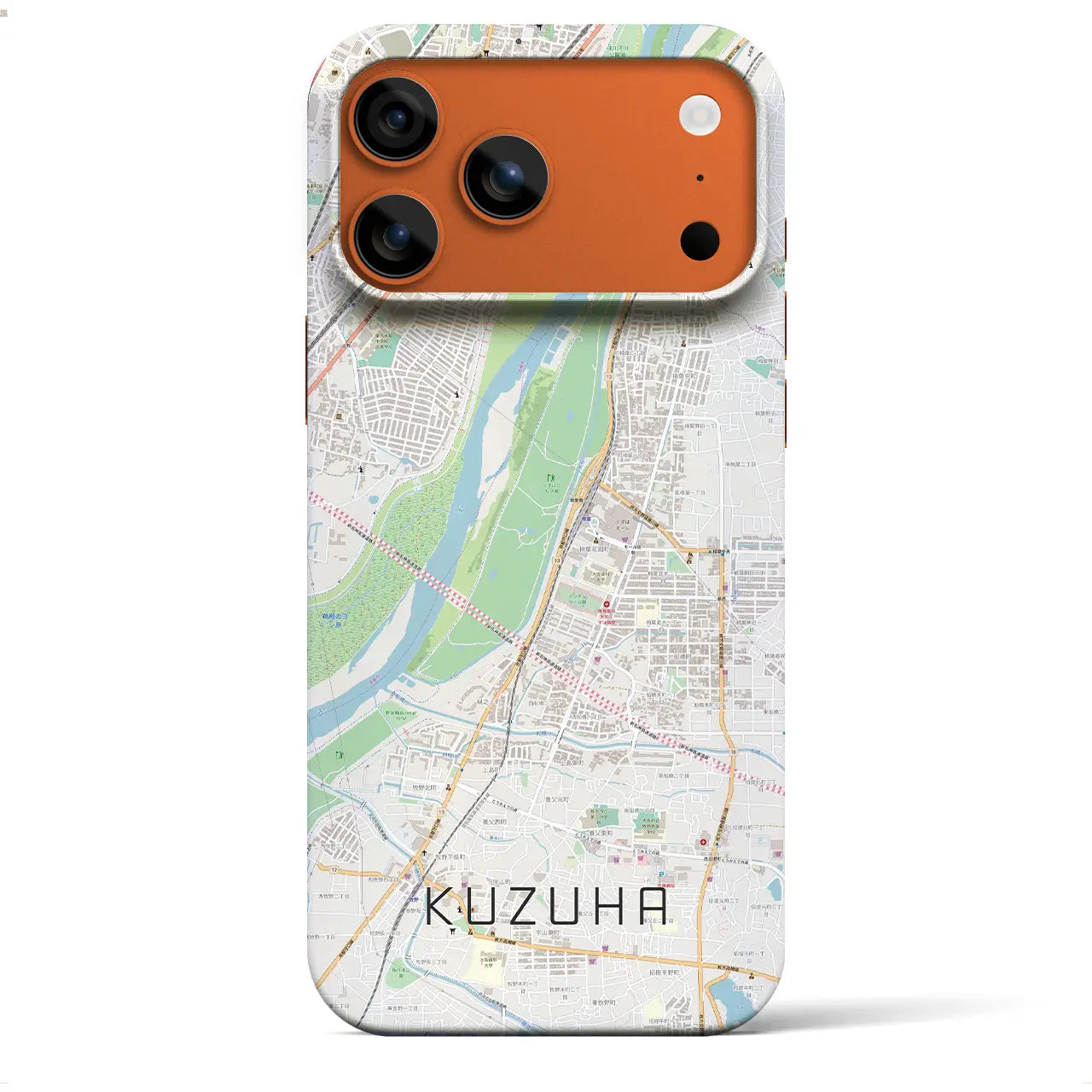 【樟葉(大阪府)】地図柄iPhoneケース(バックカバータイプ)