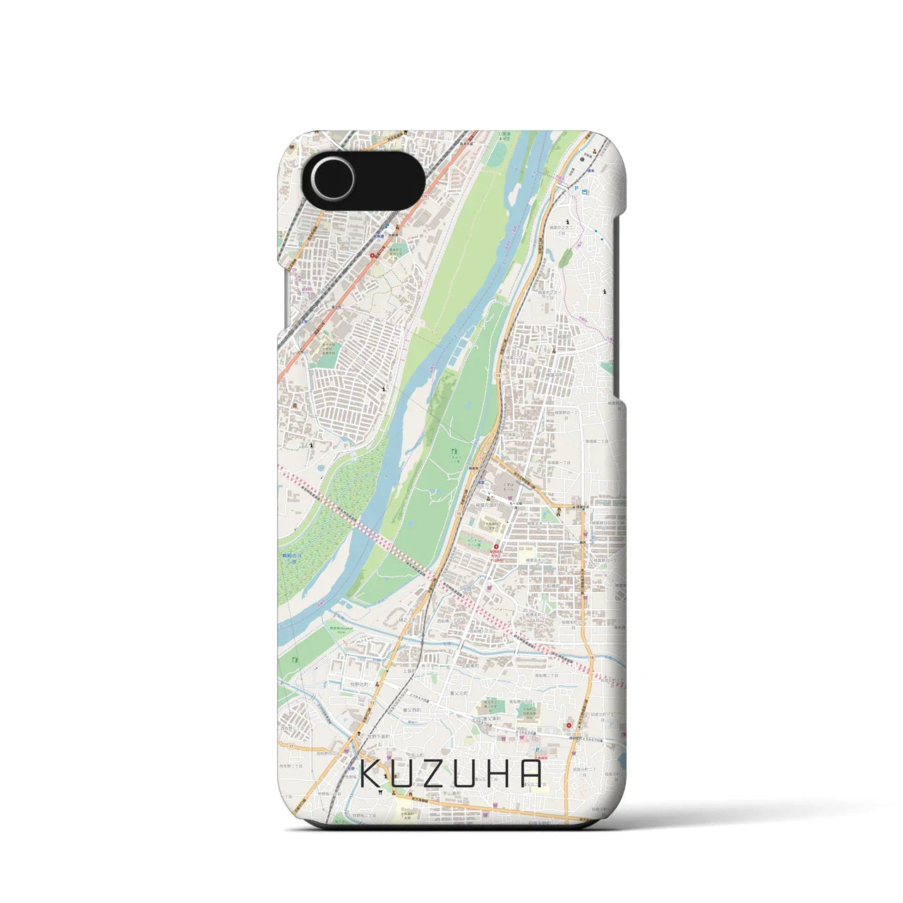 【樟葉(大阪府)】地図柄iPhoneケース(バックカバータイプ)