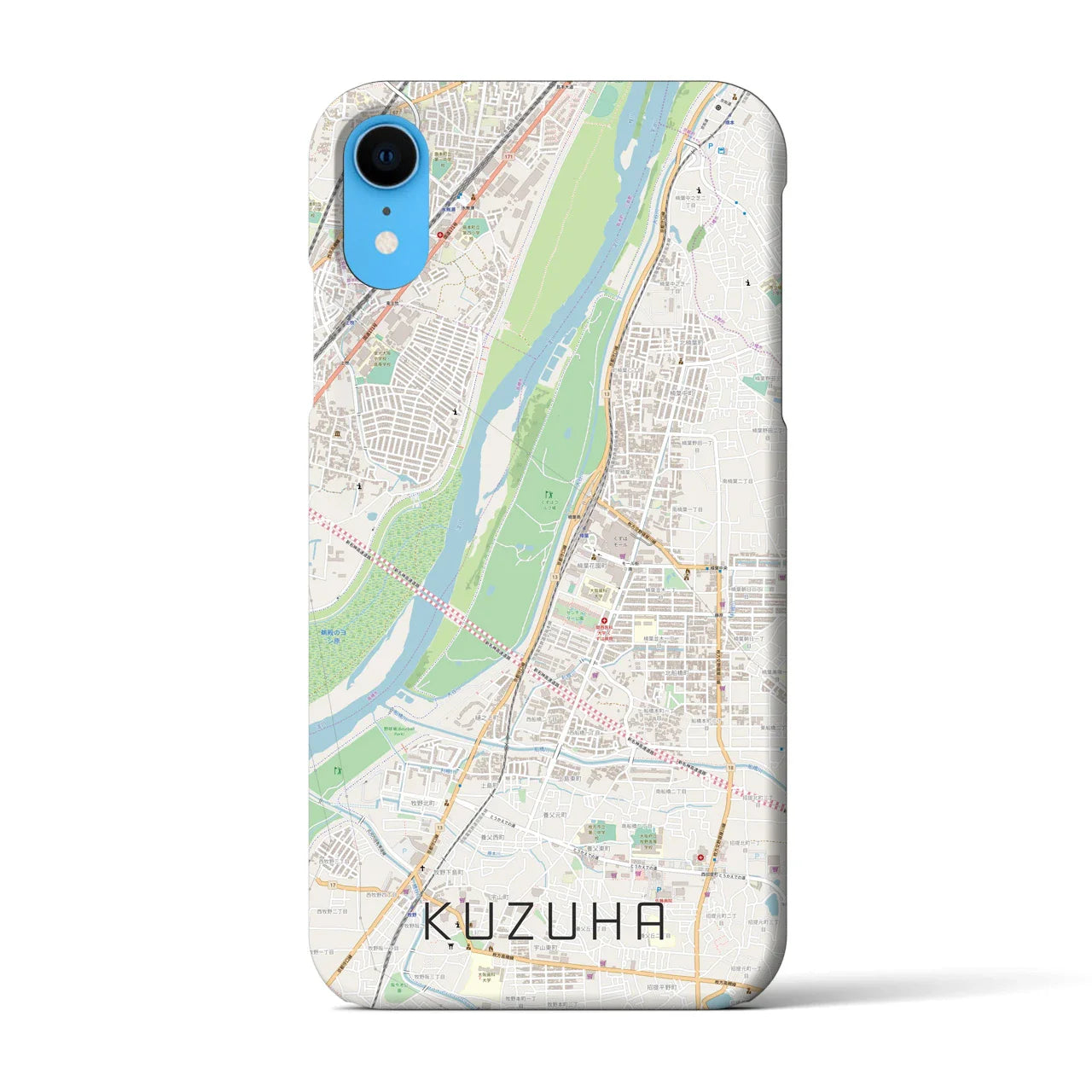 【樟葉(大阪府)】地図柄iPhoneケース(バックカバータイプ)
