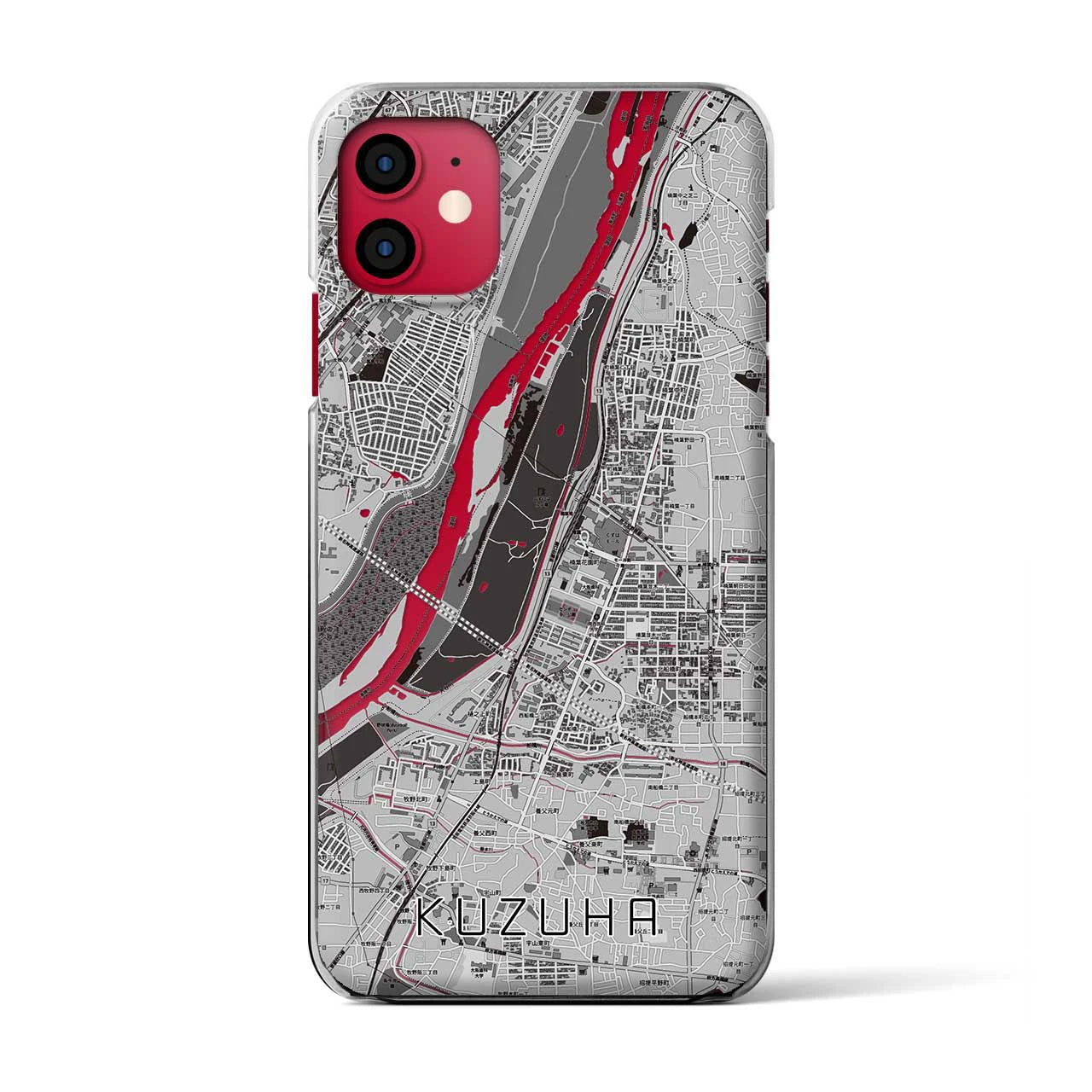 【樟葉(大阪府)】地図柄iPhoneケース(クリアタイプ)