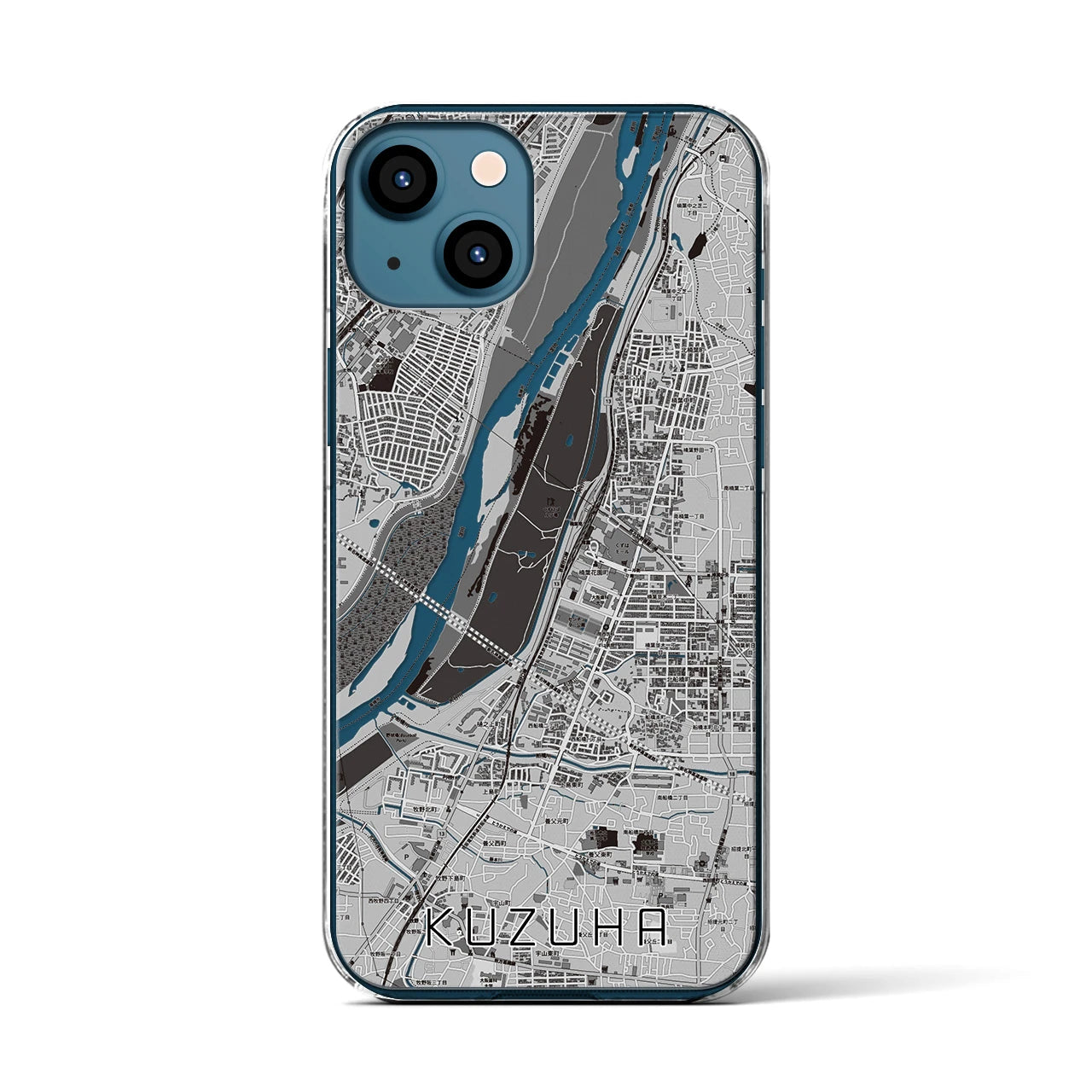 【樟葉(大阪府)】地図柄iPhoneケース(クリアタイプ)